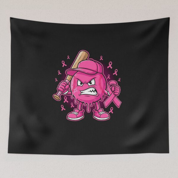 Item preview, Baseball Drip Breast Cancer Awareness Pink Ribbon Graphic  designed and sold by diyoor.