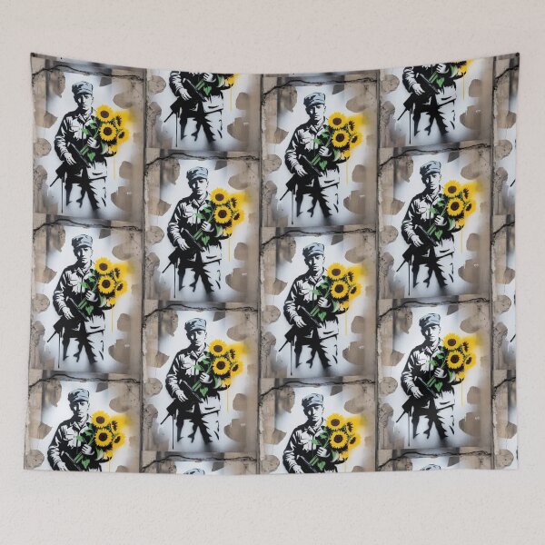 Item preview, Banksy Soldier Flower Gun vintage designed and sold by martin max.