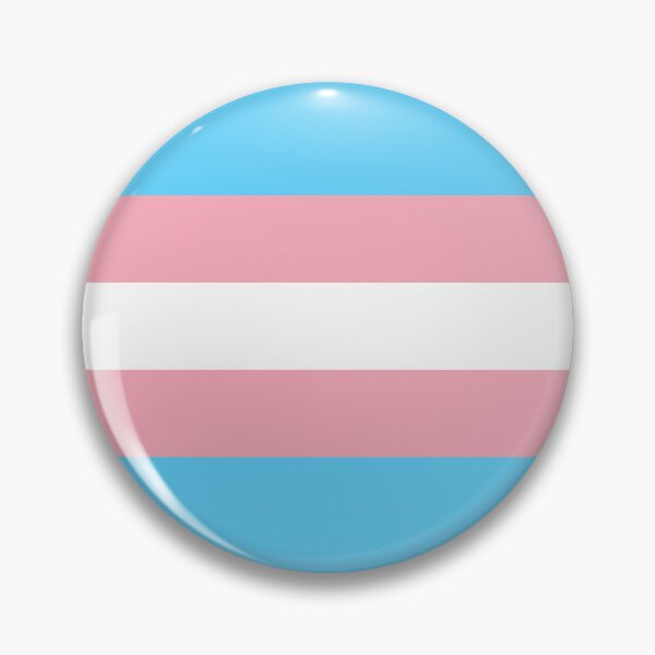 Item preview, Trans flag pride pin  designed and sold by Uniiverseciity.