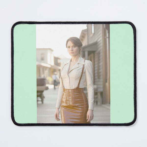 Item preview, Vintage Western Woman Leather Look designed and sold by LindaasDesigs.