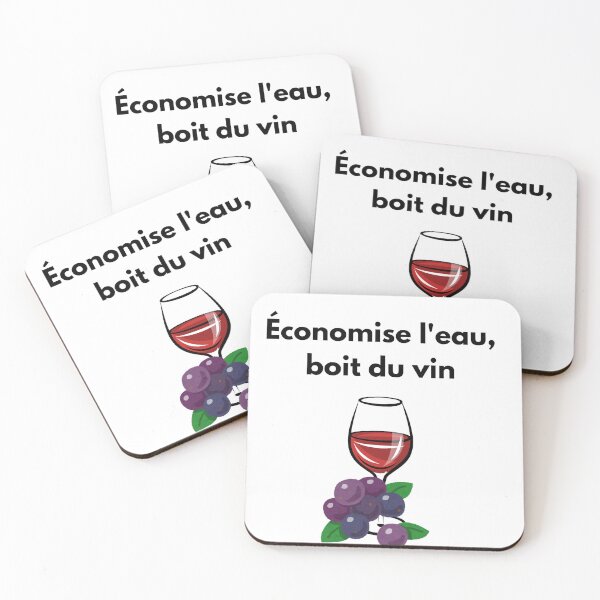 Item preview, Save water, drink wine designed and sold by MoodCréatif.