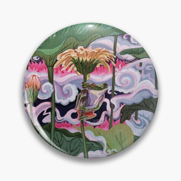 Item preview, Colourful Forest Fire Frog Painting by Bridget Koza designed and sold by Bridget Koza.