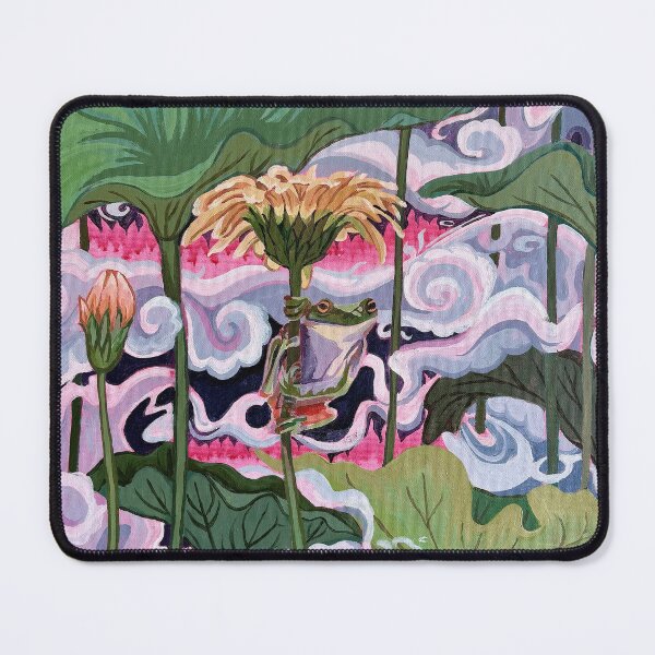 Item preview, Colourful Forest Fire Frog Painting by Bridget Koza designed and sold by Bridget Koza.