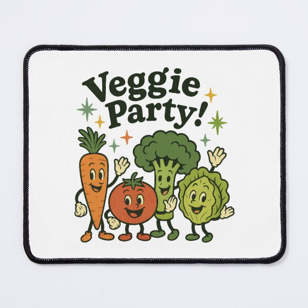 Item preview, Veggie Party | Cute Dancing Vegetables Funny Plant-Based Design designed and sold by inkoutninja.