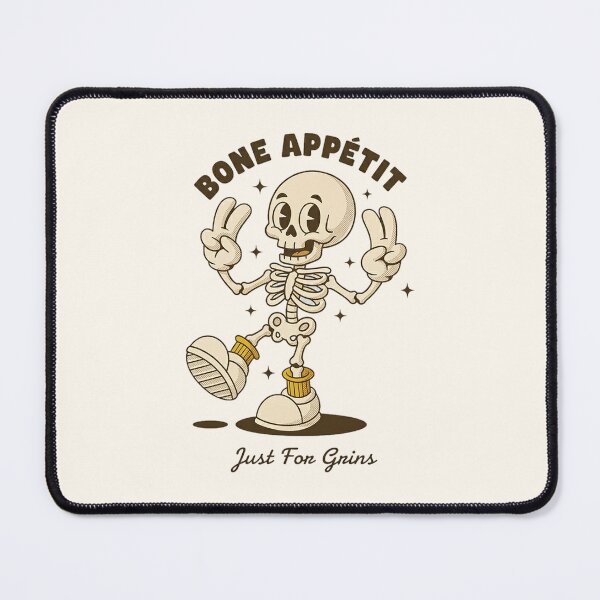 Item preview, Bone Appétit | Retro Skeleton Cartoon designed and sold by HoopeStylee.