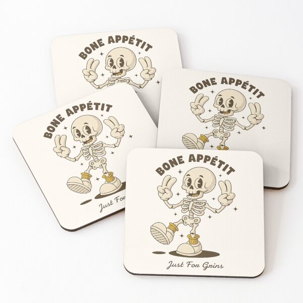 Item preview, Bone Appétit | Retro Skeleton Cartoon designed and sold by HoopeStylee.