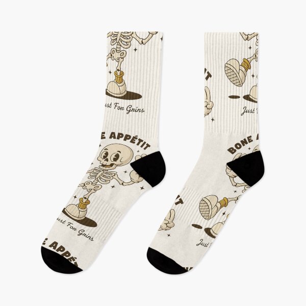 Item preview, Bone Appétit | Retro Skeleton Cartoon designed and sold by HoopeStylee.