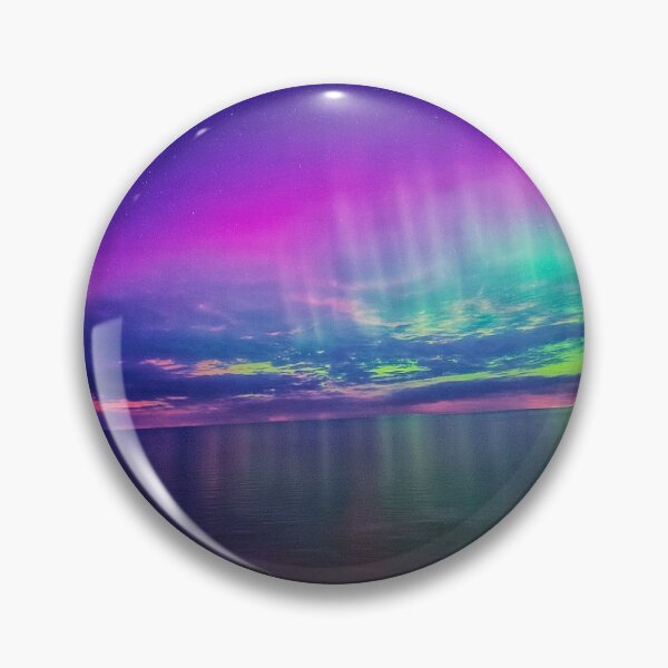 Item preview, Auroral spectrum over lake erie designed and sold by Fairyhorizons.