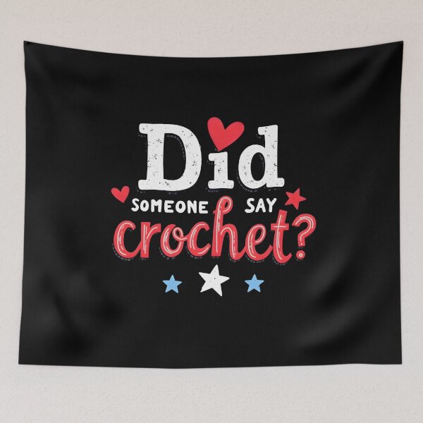 Item preview, Crochet Life Hobby Humor Design designed and sold by MimsTees.