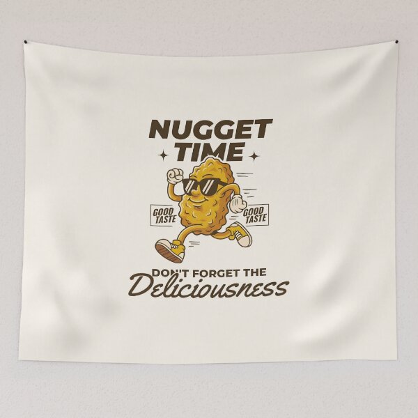 Item preview, Nugget Time | Retro Chicken Nugget Cartoon designed and sold by HoopeStylee.