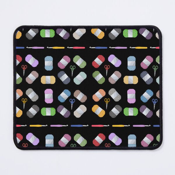 Item preview, Colorful Yarn & Crochet Tools Pattern – Craft Lover Design designed and sold by Vibe Check Central.
