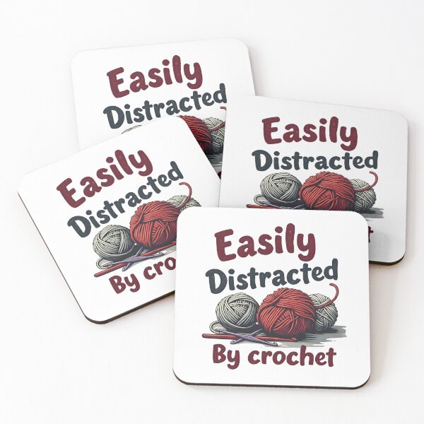 Item preview, Easily Distracted by Crochet designed and sold by MimsTees.