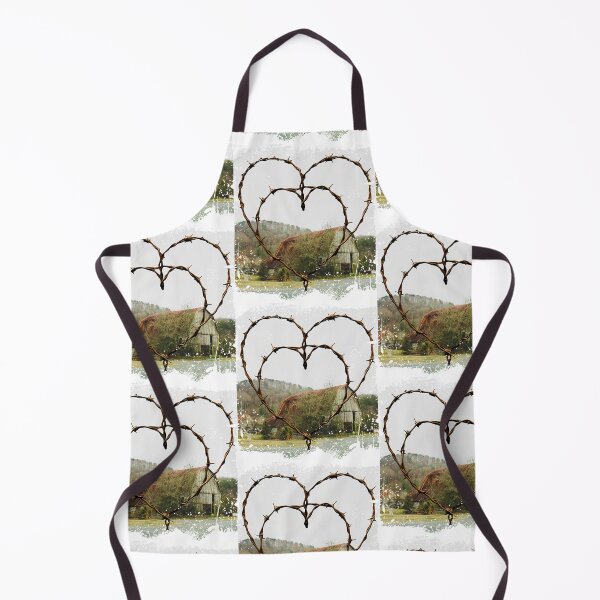 Item preview, Rustic barn with barbed wire heart designed and sold by CoronazCreations.
