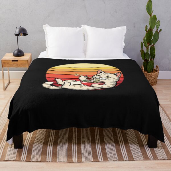 Item preview, Anime Ramen Cat Retro Japanese Noodles Kawaii Cat designed and sold by cawtoon.