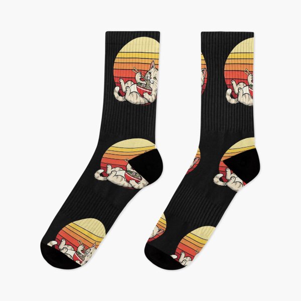 Item preview, Anime Ramen Cat Retro Japanese Noodles Kawaii Cat  designed and sold by cawtoon.