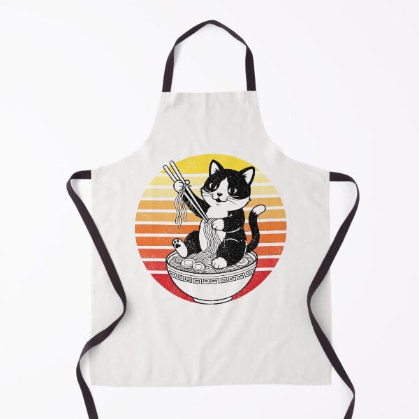 Item preview, Anime Ramen Cat Retro Japanese Noodles Kawaii Cat  designed and sold by cawtoon.