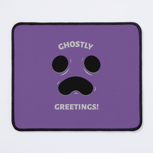 Item preview, Ghostly Greetings – Purple Ghost Face designed and sold by Novel Works Studio.