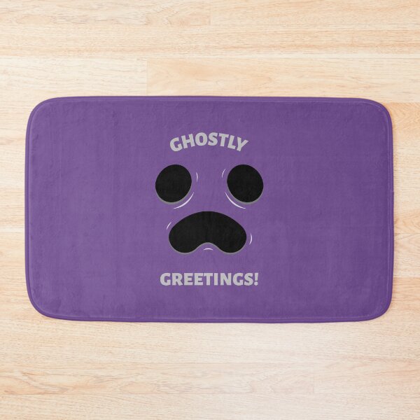 Item preview, Ghostly Greetings – Purple Ghost Face designed and sold by Novel Works Studio.