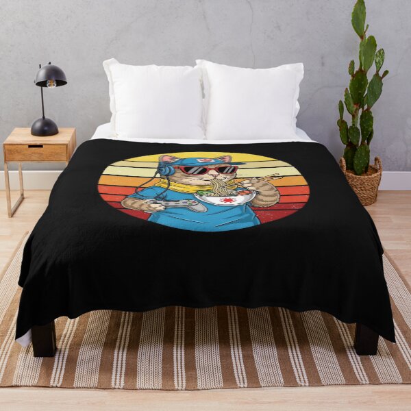 Item preview, Anime Ramen Cat Retro Japanese Noodles Kawaii Cat  designed and sold by cawtoon.