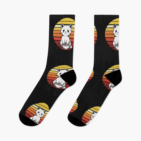 Item preview, Anime Ramen Cat Retro Japanese Noodles Kawaii Cat  designed and sold by cawtoon.