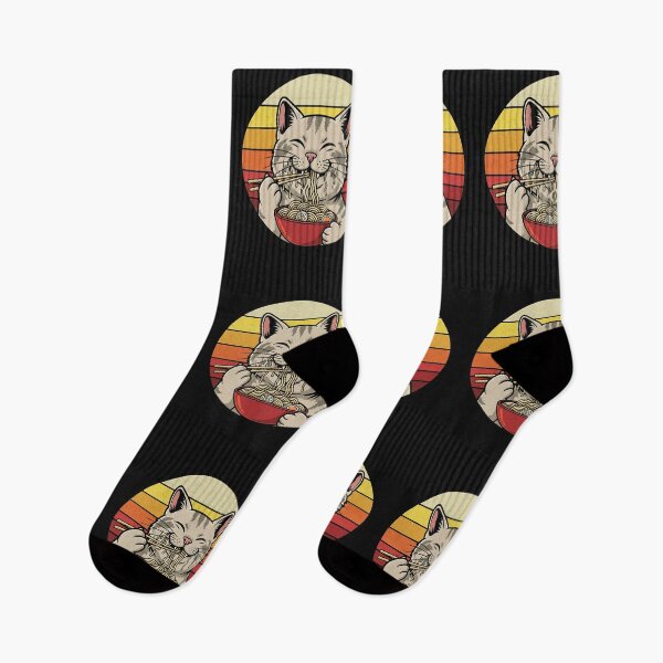Artikelvorschau, Anime Ramen Katze Retro Japanische Nudeln Kawaii Katze entworfen und verkauft von cawtoon.