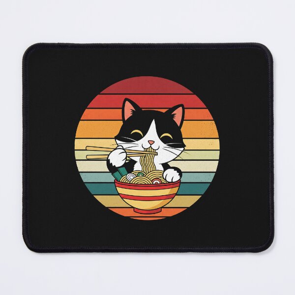 Item preview, Anime Ramen Cat Retro Japanese Noodles Kawaii Cat  designed and sold by cawtoon.