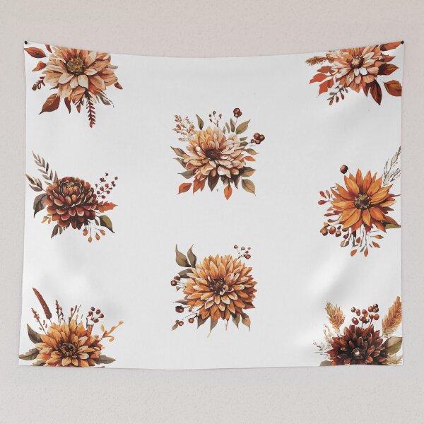 Item preview, Autumn Floral Sticker Pack – Rustic Fall Flower Bouquet Designs designed and sold by Anne Brooke Art.