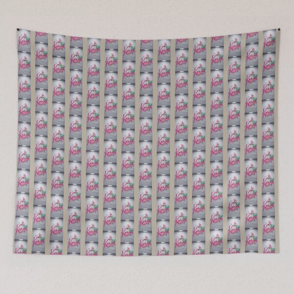 Item preview, Karina Name Art Red Rose Water Droplets designed and sold by Kevin Sheppard.