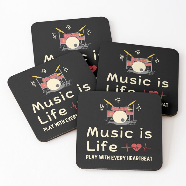 Item preview, Music is Life. Feel the Beat designed and sold by Rhythm Thru Art .