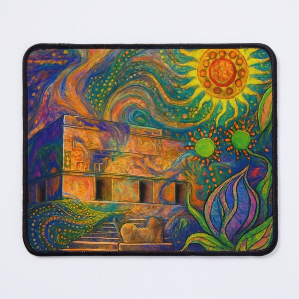 Item preview, Temple in Purple Shadow designed and sold by DeborahDillehayArt.