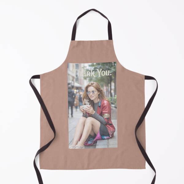 Item preview, Chic Woman Enjoying Coffee Thank You Text designed and sold by Sheila Gomez.