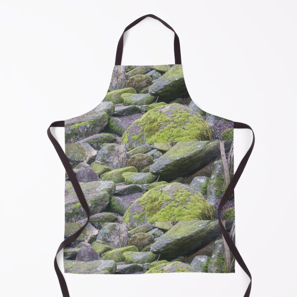 Item preview, Mossy Riverside Stones – Nature Photography designed and sold by PEACELOVERSART.