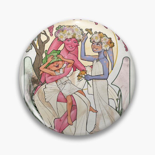 Item preview, Mucha Art Nouveau inspired Suu Shaeeah Jek Mother and Family designed and sold by livielightyear.