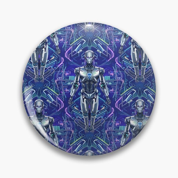 Item preview, Kaleidoscope Circuit | Futuristic Robot Pattern designed and sold by nhk999.