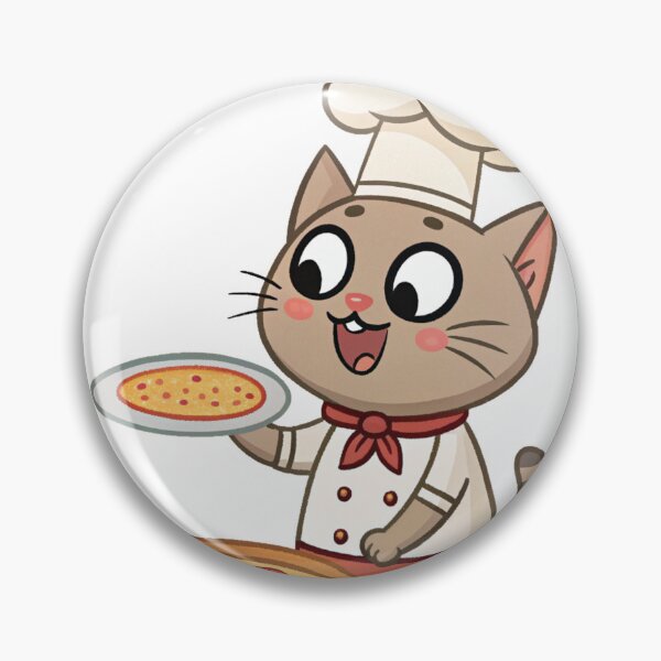 Artikelvorschau, Kochkatze kocht Pizza entworfen und verkauft von Broxui.