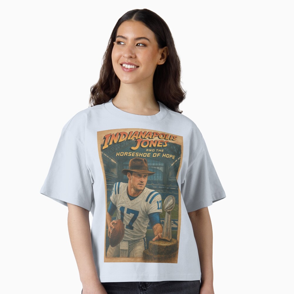 Indiana Jones & Daniel Jones Indianapolis Colts Parody Classic T-Shirt