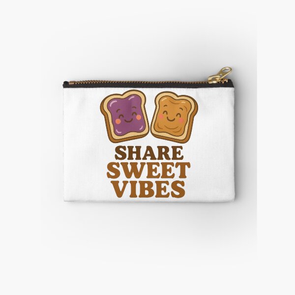 Item preview, Share Sweet Vibes | Cute Peanut Butter and Jelly Toast Pun Design designed and sold by inkoutninja.