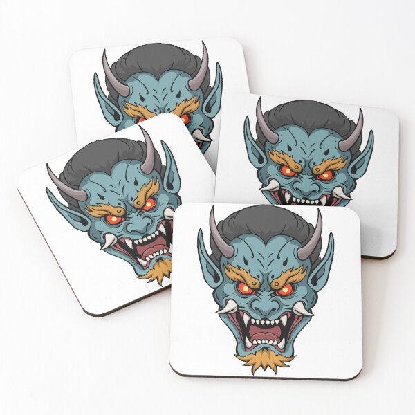 Item preview,  "Raging Oni Demon" Japanese-Style Mask Art designed and sold by AtanichiStore.
