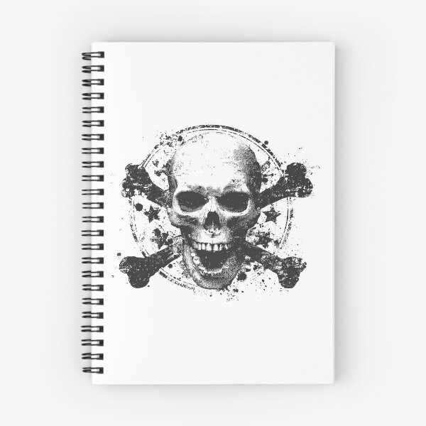 Item preview, Grunge Skull and Crossbones Emblem Design designed and sold by HEXANDGLOSS.