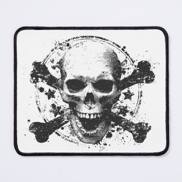 Item preview, Grunge Skull and Crossbones Emblem Design designed and sold by HEXANDGLOSS.