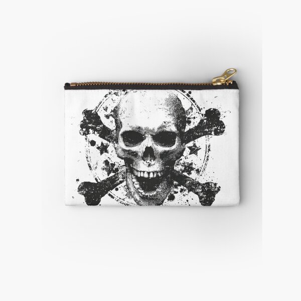Item preview, Grunge Skull and Crossbones Emblem Design designed and sold by HEXANDGLOSS.