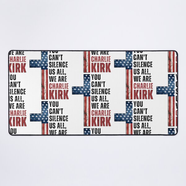Item preview, You Can't Silence Us All, We are Charlie Kirk designed and sold by Roy & Tiffany.