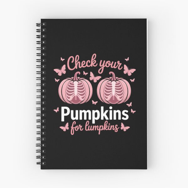 Item preview, Check Your Pumpkins Breast Cancer Awareness Halloween designed and sold by Sunset4Bones.