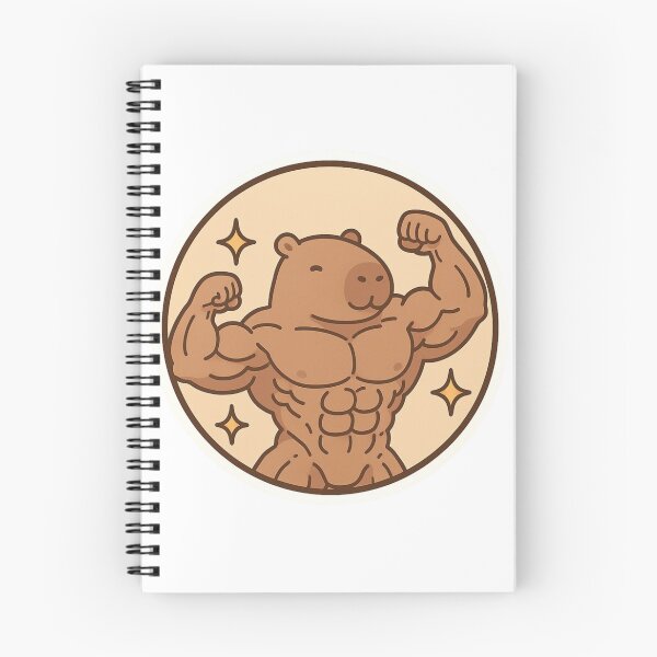 Item preview, Chibi Buff Capybara Bodybuilder designed and sold by Yunosanx.