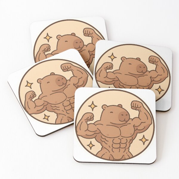 Item preview, Chibi Buff Capybara Bodybuilder designed and sold by Yunosanx.