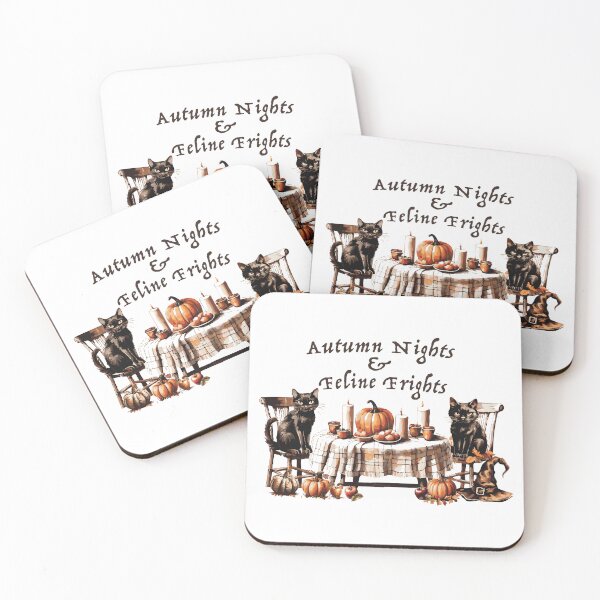 Item preview, Autumn Nights & Feline Frights – Spooky Cute Black Cat Sticker designed and sold by Anne Brooke Art.