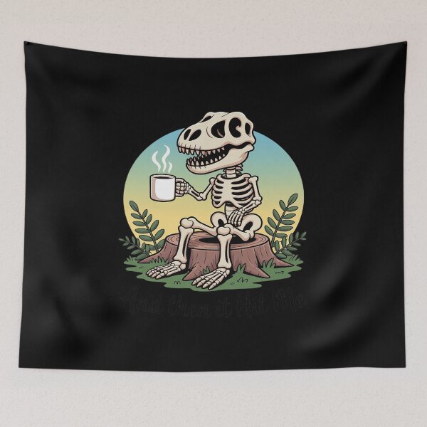 Item preview, And Then It Hit Me Funny Dinosaur Skeleton Coffee Halloween designed and sold by JonBarnes22.