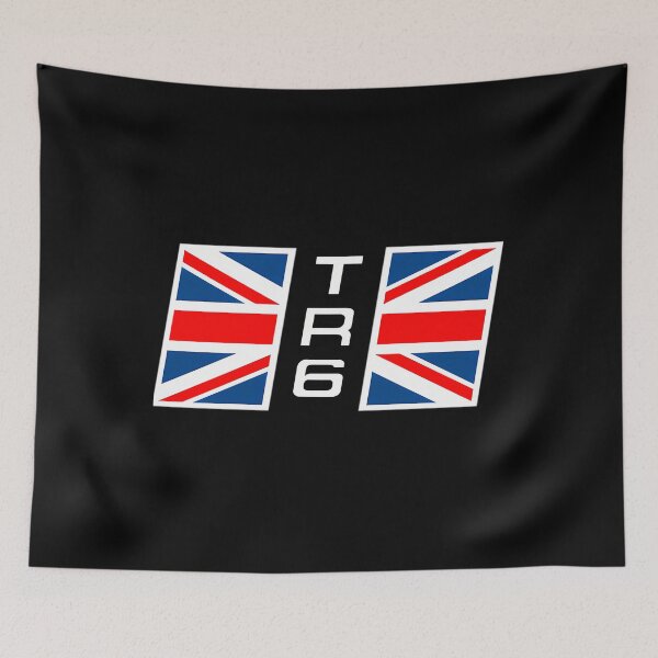 Item preview, Triumph Tr6 Rear Wing Decal With Union Jack designed and sold by CruzBisqueMode.