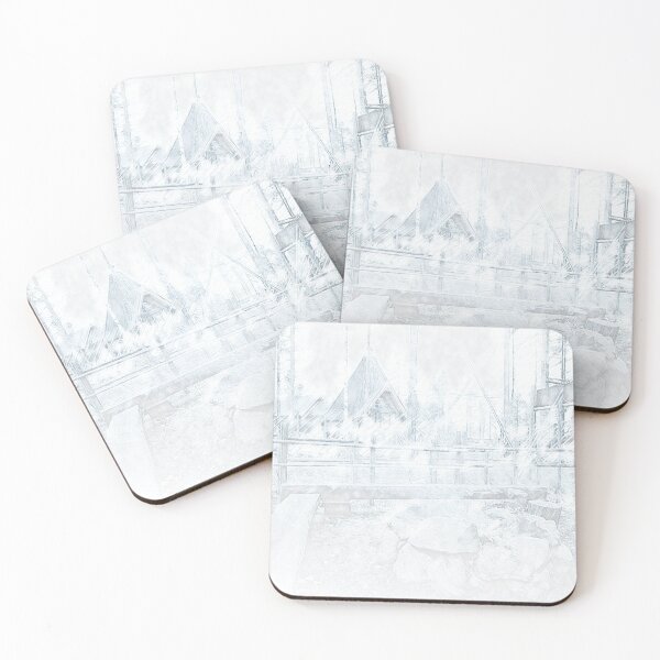 Item preview, Snowy Camp Wonderland – Peaceful Winter Landscape Art designed and sold by RiveraSnapShots.