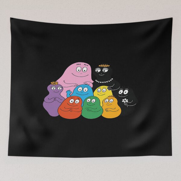 Item preview, Blobby Family Cartoon Crew Retro Style Colorful Barbapapa-Inspired Blob Characters For Kids And Nostalgic Adults designed and sold by ArtClothesNose.